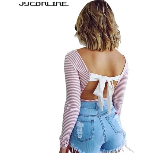 Боди с открытой спиной Jyconline China At AliExpress