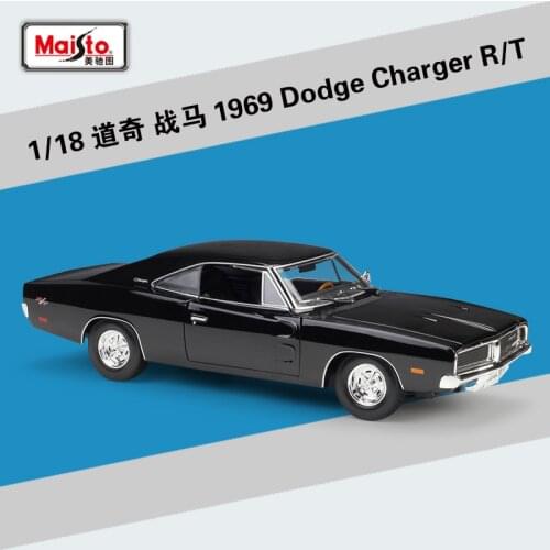 Maisto Diecast 1:18 1969 Dodge Charger R/T 1952 Citroen 15CV 6 CYL Sport Cars High Simulation Vehicle Alloy Model Car
