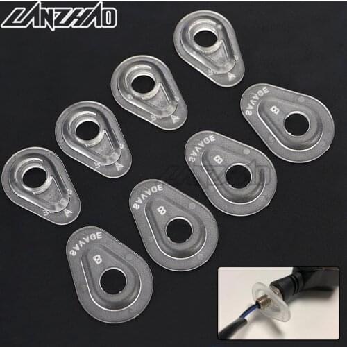 2 Pairs Motorcycle Turn Signal Lights Mounting Adapters Brackets Hole Pads for Yamaha R1 R6 R6S R3 R25 R15 FZ1 FZ6 FZ8