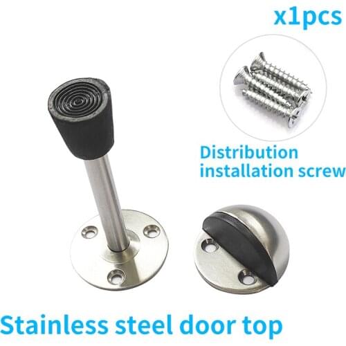 Anti-collision wall door without punching to absorb buffer door anti-theft door block strong magnetic door stopper stainless ste