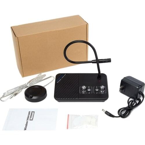 Window Intercom System Bank Counter Interphone Zero-touch For Business Store Bank Station Ticket Window