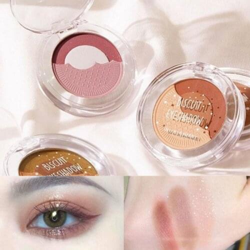 Cute Biscuit Eyeshadow Cookies Eyeshadow Palette Waterproof Glitter Diamond Eye Pigment Matte Shimmer Eye Makeup TSLM1