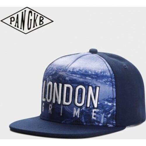 PANGKB Brand LONDON SKYLINE CAP GRIME fashion snapback hat hip hop headwear for men women adult outdoor casual sun baseball cap