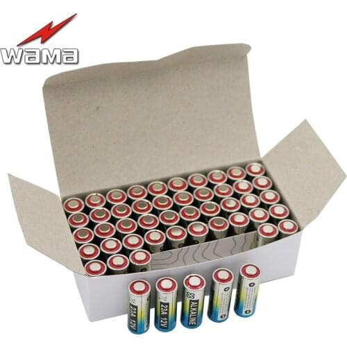 100pcs Wama 23A 12V VR22 L1028 MN21 12 Volt Alkaline Battery Dry Batteries For Doorbell Remote