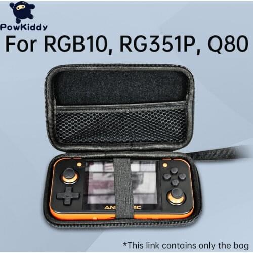 Powkiddy Bag For RG351M 351P RGB10pro RGB10 Game Console Portable Handheld Retro Game Bag For Game Device Multi Function Pack