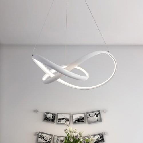 Post Modern Personality Led Pendant Light Ring For Simple Living Room Restaurant Bar Dining Room Hanging Lamp deco chambre