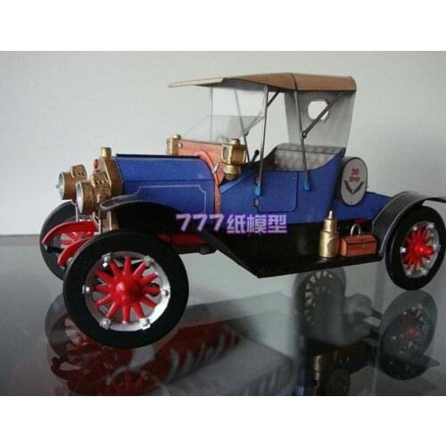 High quality 1:18 Roadster Classic Vehicle Model 3D Paper model kit