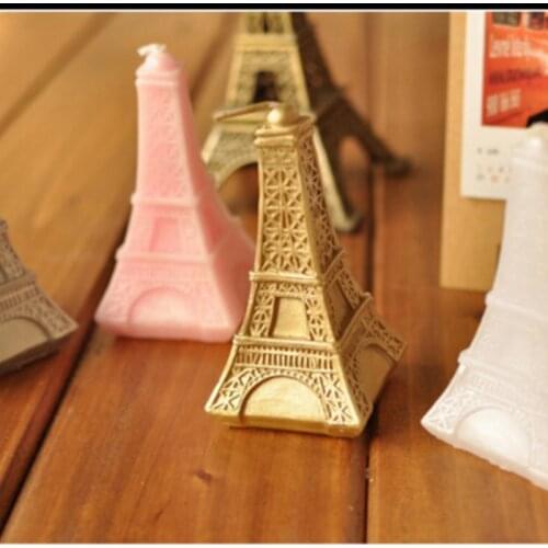 Yifei Ai Tower Candles Silicone Soap Mold - Gum-paste Fondant Cake Decoration Tools, Resin Mold Chocolate Polymer Clay Mold PRZY