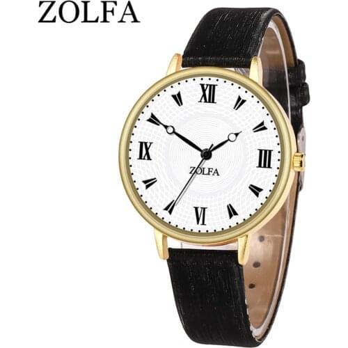 2019 New Women Round Watches For ZOLFA Luxury Ladies Fashion Quartz Watch Women Wild Quartz Watch Romantic Gift