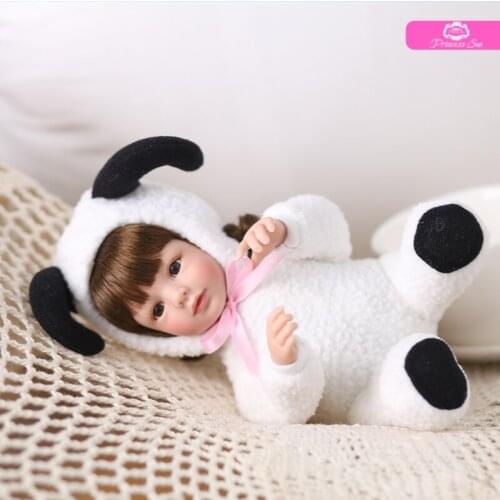 10 inch reborn baby dolls cute realistic girl bebe reborn vinyl doll early education toys, play house, creative gifts