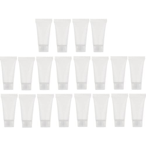 20 Pack Empty Hand Cream Face Wash Tubes Lotion Sample Bottles 5ml