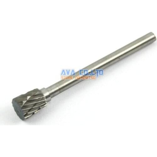 5 Pieces 6mm Tungsten Carbide Burr Rotary Cutter File 3mm Shank Double Cut (NO.10)