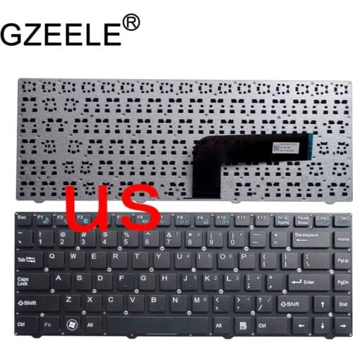 GZEELE English Keyboard for DNS Pegatron B14Y B34FD DNS (0150931) MP-11P53SU-5281 With frame 0KN0-A01RU12 US MP-11P53US-528