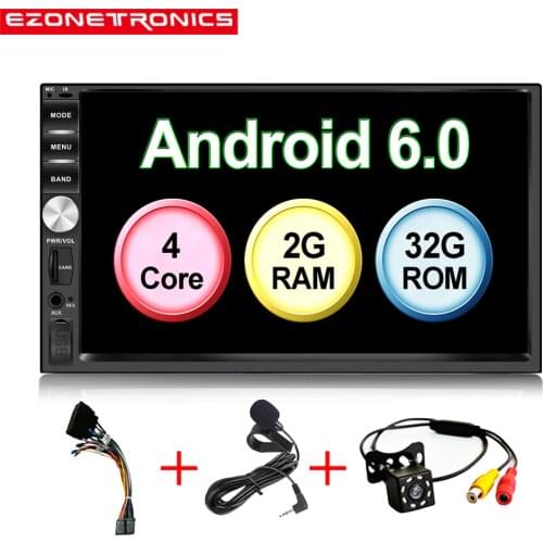 Auto 7" Android 6.0 Quad Core 2G+32G Universal Double 2Din no dvd Car Audio Stereo GPS Navigation Radio Kits Car Multimedia