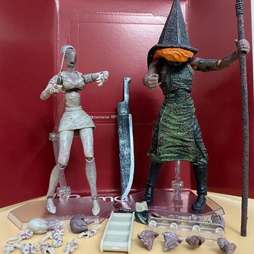 Silent Hill Figure Figma SP055 Silent Hill 2 Red Pyramd Thing Figure Bubble Head Nurse Sp-061 Action Figure Toy Halloween Gift