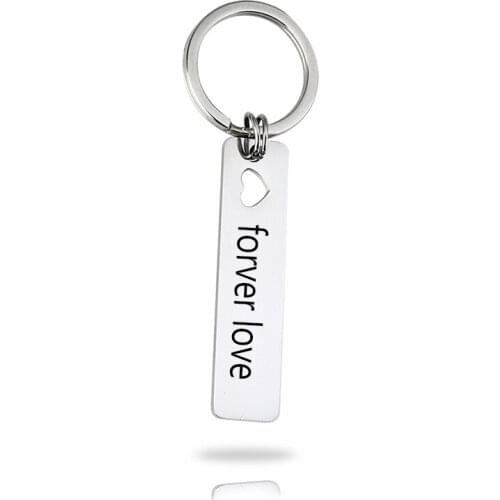 Custom Letter Keychain Engraved Remind Drive Safe Key Chain For Familiar Daddy Student Birthday Gift