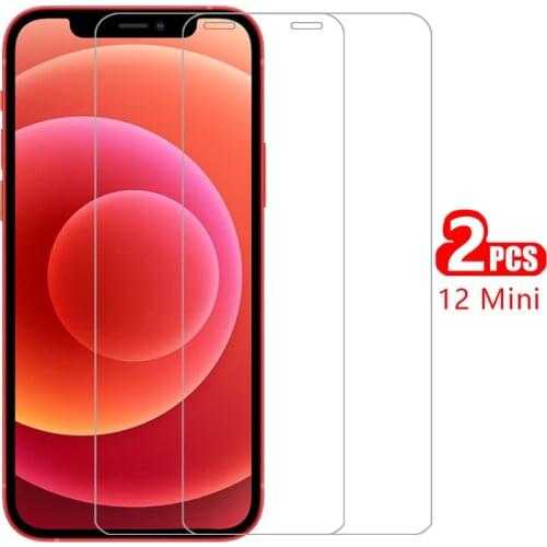 Case for apple iphone 12 mini cover tempered glass screen protector on i phone 12mini iphone12mini min 5.4 protective coque bag