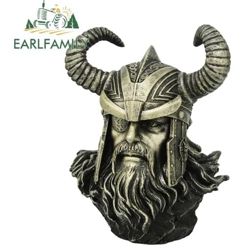 EARLFAMILY 13cm x 9.7cm for Allfather Odin Vinyl Car Stickers Motorcycle Helmet Personality Fine Room Waterproof Vehicle Decal