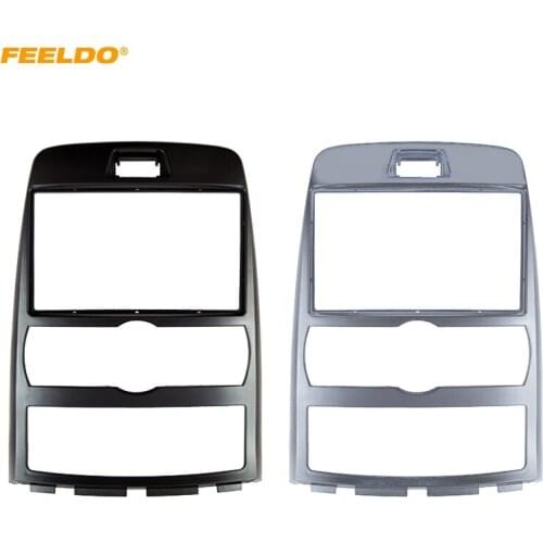 FEELDO Car 2Din Radio Fascia Frame Installation Kit for Hyundai Rohens Coupe AC (LHD) Stereo Dash Panel Frame Mount Kit