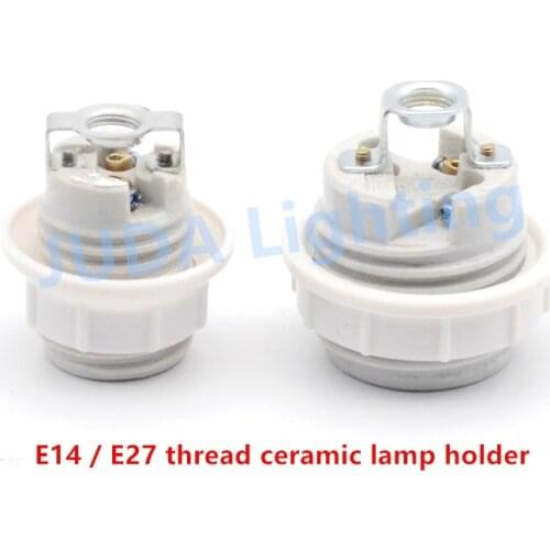 Pottery and Porcelain Ceramic lamp holder E27 E14 lamp socket lamp base Edison ceiling rose canopy chandeliers led fittings