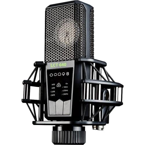 LEWITT LCT 640 reference-quality 1 inch large-diaphragm condenser microphones wide-cardioid and super-cardioid characteristic