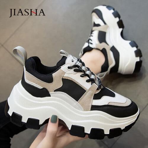 Sneakers women shoes 2021 fashion spring lace-up round toe women sneakers non-slip casual platform shoes white sport shoes woman