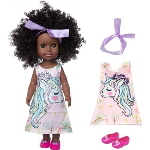 2021 New 9 Styles Choose Black dolls 36cm/14Inch Baby Doll