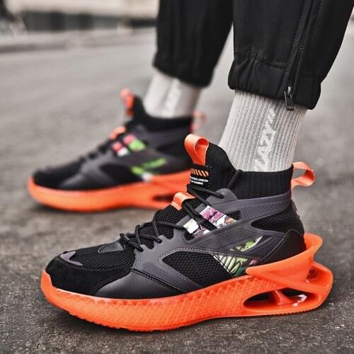 Summer High Top Running Shoes for Men Trendy Chunky Sneaker Outdoor Breathable Sports Shoes Comfortable Jogging Shoes Zapatillas