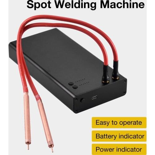 Mini Spot Welder 6 Gears Adjustable Spot Welding Machine With Quick-Release Pens Nickel Plate 18650 Battery Spot Welder