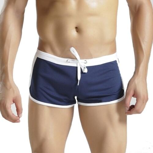 Mens Swimming Trunks Swimwear Bikini Bottoms Quick Dry Breathable Beach Shorts Male Fitness Sports Beachwear Mens Bath Suit