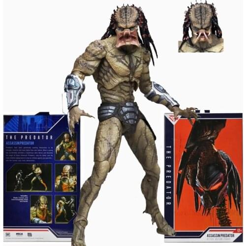 NECA Fugitive Armored Assassin Ultimate Predator Figure Unmasked Action Figure PVC Collectible Model Toys