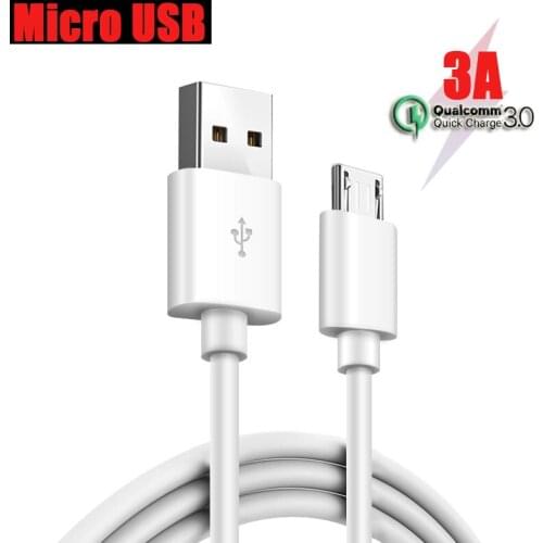 Original Micro USB Cable 3A Android Smartphone Cable Fast Charging Wire Rapid Charged Data Cord Quick Charge 30 Line for Samsung
