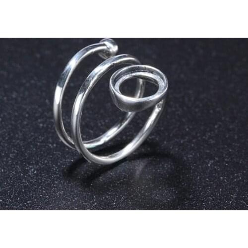 8*8mm 925 STERLING SILVER women Semi Mount Bases Blanks base blank Pad VINTAGE rings rings Setting set jewelry diy A2186