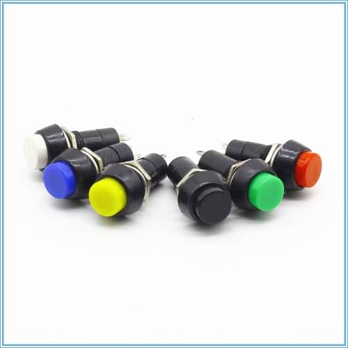 12mm Plastic Push Button Switch Self-locking / Momentary Switchs 3A 150V PBS-11A PBS-11B 2PIN