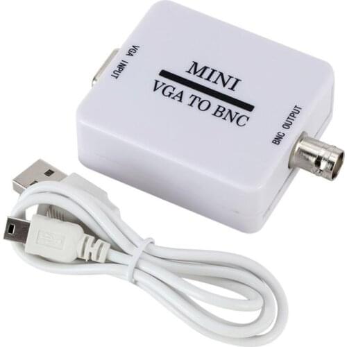 BEESCLOVER HD VGA to BNC Video Converter Box Composite VGA to BNC Adapter Conversor Digital Switcher Box for HDTV Monitor r60