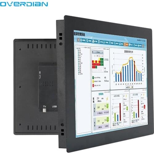 15.6 Inch Display Industrial Monitor Buckles Mounting 1920*1080 resolution with VGA HDMI ports