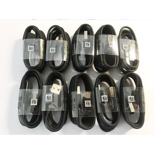 S8 USB Black/White Type-C 1.2M fast Charing Data Sync Cable For Samsung S8 Note 7 8 S8 plus USB c with tray Original 100pcs/lot