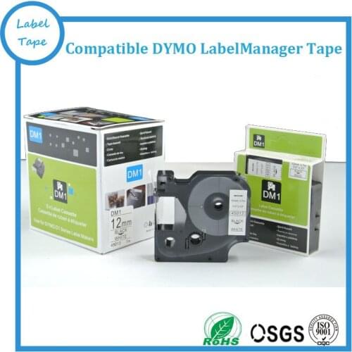 DYMO label tape 45013 - D1 Standard Tape Cartridge Compatible for Dymo Label Makers