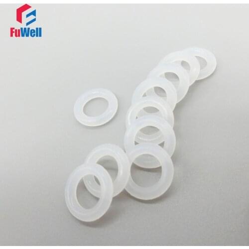White Silicon O-ring Seals 4mm Thickness Food Grade Rubber O Rings Sealing Gasket Washer OD 25/26/27/28/29/30/31/32/33/34mm