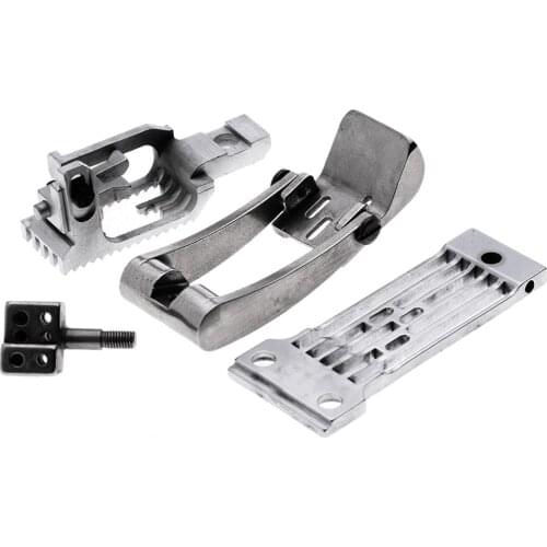 VBM2261 Gauge Set 3/8 Needle Plate Presser Foot Feed Dog Industrial Sewing Machine Parts For RBM 2261 2262