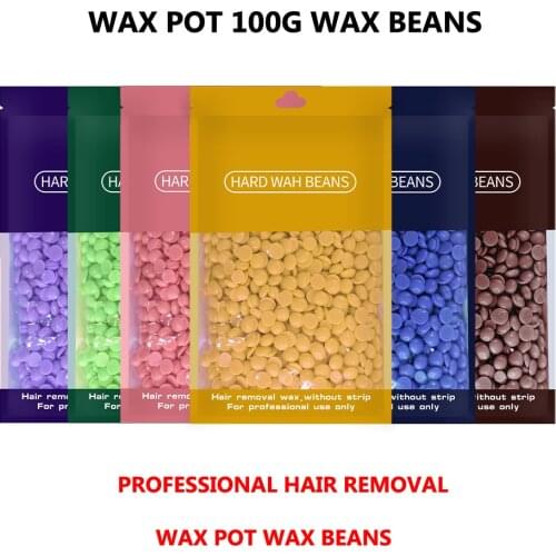 100g Wax beans For Women Men No Strip Depilatory Hot Film Hard Wax Pellet Waxing Bikini Face Hair Removal Bean