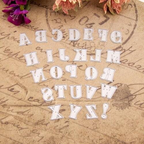 Uppercase Letter Metal Cutting Dies Scrapbooking Craft Mold Cut Die Stencil Handmade Paper Card Make Template Embossing