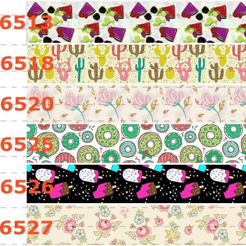 10 yards Ice cream footprints ribbon printed grosgrain ribbon 16mm 22mm 25mm 38mm 50mm 75mm