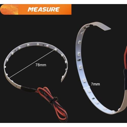 2pcs LED Multi-color Super Bright 360 Degree SMD Demon LED Halo Rings Kit Devil Eye For All Car 3.0 inch Projector Headlight