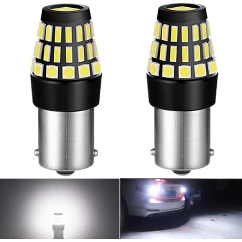 2X BA15S P21W 1156 Canbus Car Automotive Goods LED Reverse Light Bulb For SAAB 93 95 Alfa Romeo Giulietta Alfa Romeo 147 159 156