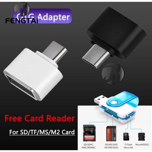 For Samsung Micro c type usb adapter USB OTG Converter for Huawei p40 p30 for Keyboard USB Micro usb interface type-c interface