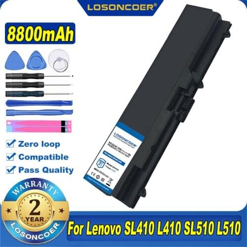 8800mAh 42T4708 Laptop Battery For Lenovo ThinkPad SL410 L410 SL510 L510 T410 T510 E40 E50 E420 L412 L420 L521 W510 T410i E520