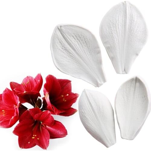 Amaryllis Petals Silicone Mold Fondant Mould Cake Decorating Tools Chocolate Gumpaste Molds, Sugarcraft, Kitchen Gadgets
