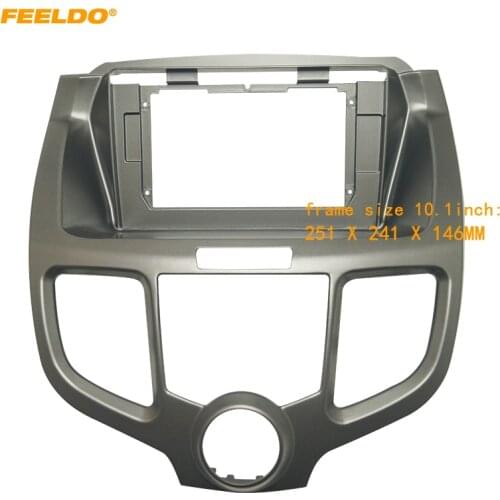 FEELDO Car 2Din Radio Stereo Fascia Frame for Honda Odyssey 9" Big Screen DVD Player Face Dash Mount Trim Kit #HQ6746