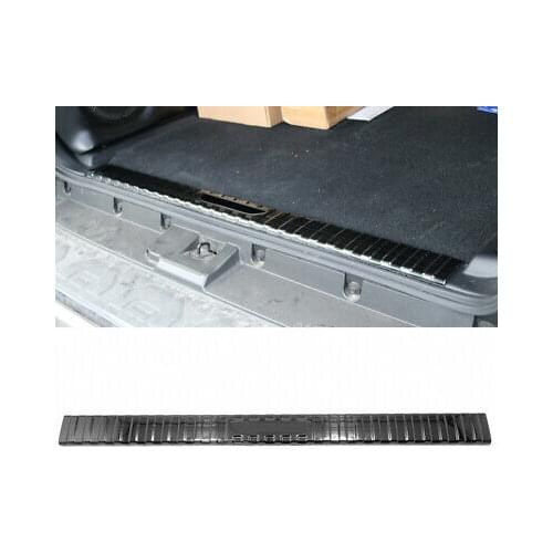Black Inner Rear Bumper Protector Sill Plate Cover For Toyota 4Runner 2014-2019